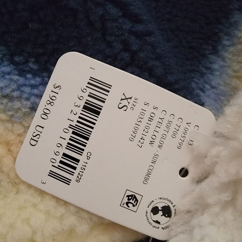 Free People Hit The Slopes Fleece Jacket Womens XS Soft Glow Sun Casual Boho - Picture 4 of 6